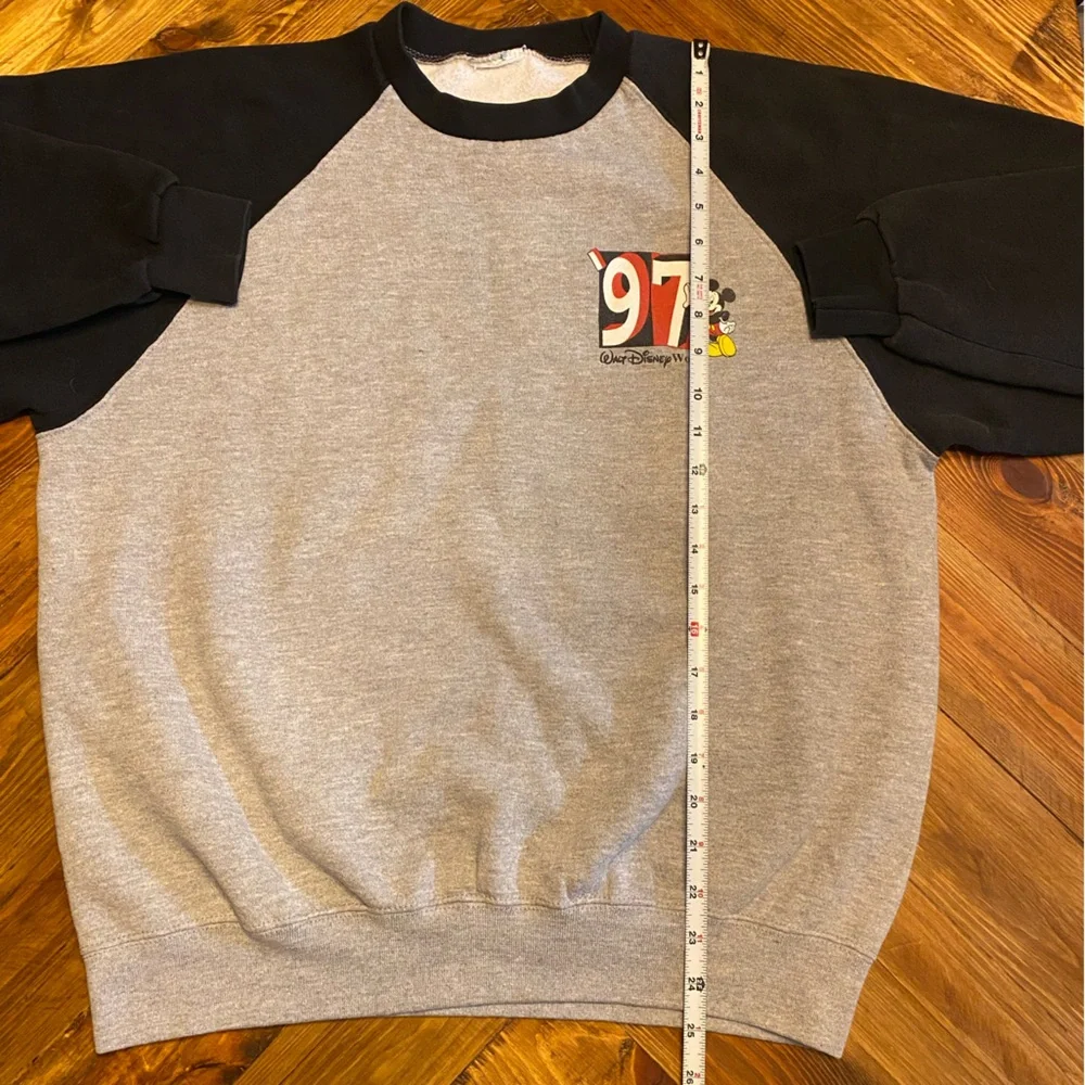 Disney Gray and Black Mickey Mouse 97 Sweatshirt - Picture 5 of 7